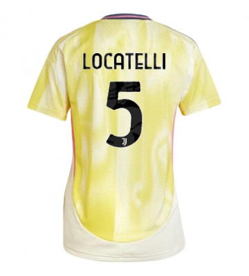 Juventus Manuel Locatelli #5 Bortatröja Dam 2024-25 Kortärmad